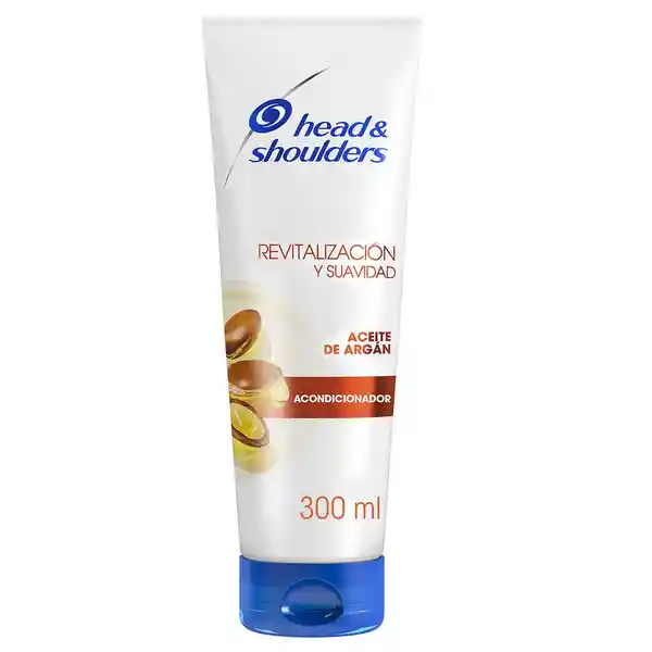 Acondicionador HS Head Shoulder Revitalizacion y Suavidad Aceite de Argan Dermo Head and Shoulders Rinse 300 ml