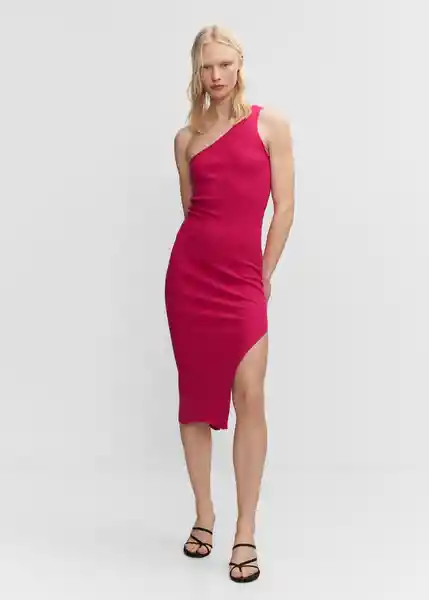 Vestido Asim Fucsia Talla XL Mujer Mango