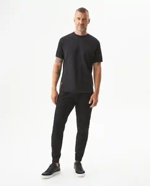 Camiseta Racing Fabric Masculino Negro Sombrio Talla M Chevignon