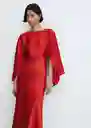 Vestido New Rosa-A Rojo Talla L Mujer Mango