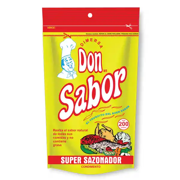 Don Condimento Sabor Zipper