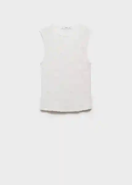 Camiseta Jamaica Blanco Talla S Mujer Mango