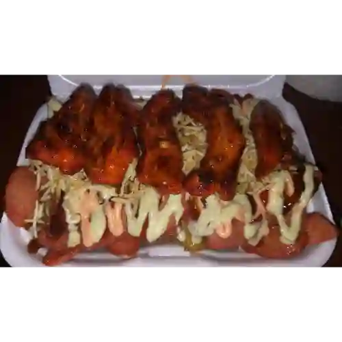 Salchipapas Costilla Pareja