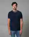 Camiseta Hombre Azul Talla S 109G109_AZU193933 Rifle