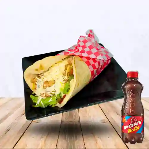 Combo Shawarma Mixto + Pony Malta 300 ml