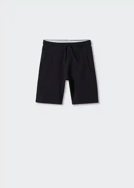 Bermuda Francia Negro Talla 14 Niños Mango