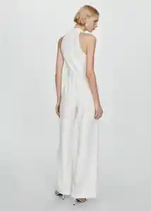 Enterizo Mono Julia Off White Talla XS Mujer Mango