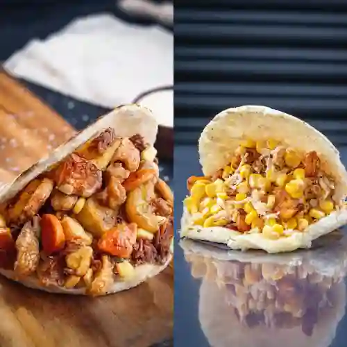 Arepa Paisa + Arepa Maduro