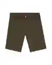 Short Chino Masculino Café Khaki Claro Talla 32 Chevignon