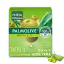 Jabón Palmolive Naturals Oliva y Aloe Vera en Barra 3 x 110 g
