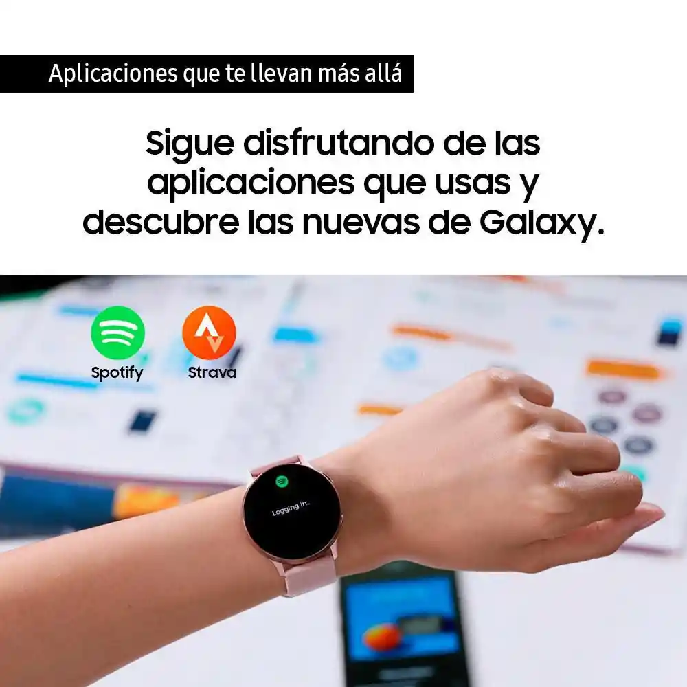 Galaxy Samsung Reloj Watch Active 2 Black 40 Mm Alum