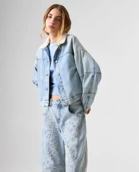 Chaqueta Mujer Azul Talla XS 322G002_AZU114604 Americanino