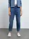 Jean Glo Mujer Azul Índigo Medio Talla 12 Naf Naf