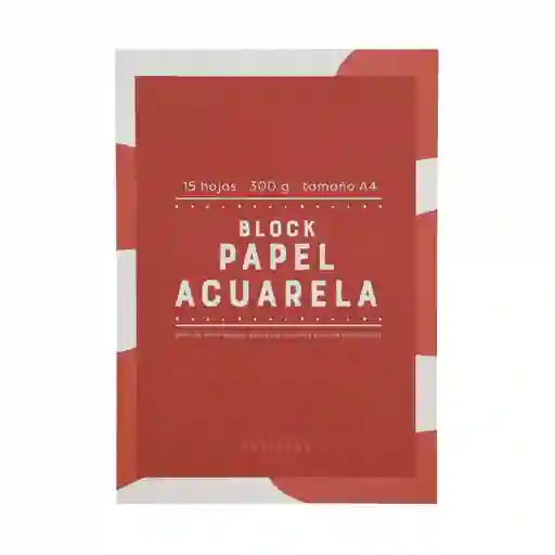 Block Papel Acuarela Diseño 0004 Casaideas