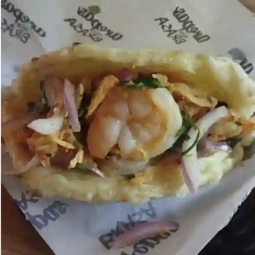 Arepa Pollo Camarón