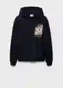 Buzo Sudadera Avall Navy Talla S Hombre Mango