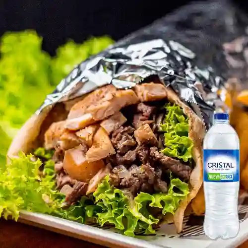 Combo Shawarma Pequeño + Cristal Sin Gas 500 ml