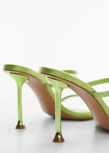 Sandalias Cake Verde Pastel Talla 37 Mujer Mango