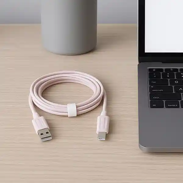 Cable de Carga Tipo C Eco Friendly Rosa Miniso