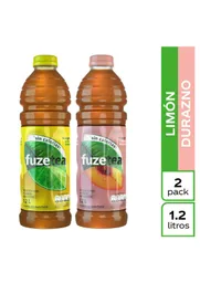 Fuze Tea Té Negro Sabor Limón + Durazno 
