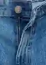 Bermuda Carlo Tejano Medio Talla 38 Mujer Mango