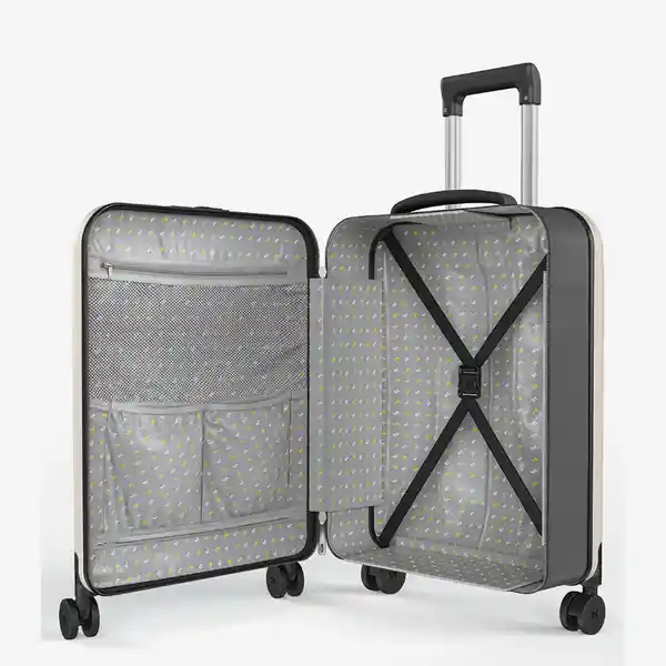 Rollink Maleta Carry on Flex Gris Pequeño 360