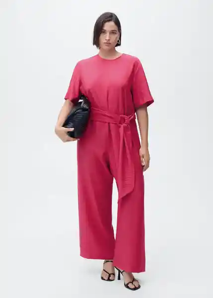 Enterizo Mono Japo Fucsia Talla M Mujer Mango