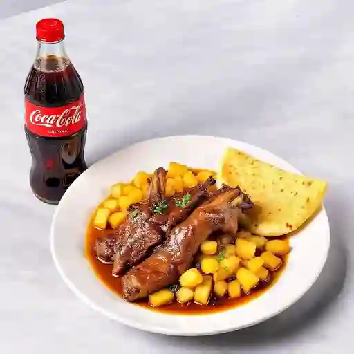 Combo Cabrito Al Horno + Coca Cola Original 400ml