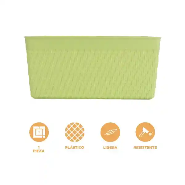 Organizador de Plástico Verde 25.5 cm L Miniso