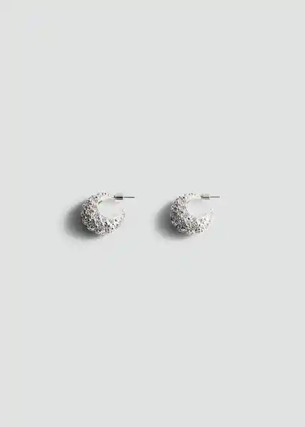 Pendientes Lucia Plata Talla 99 Mujer Mango