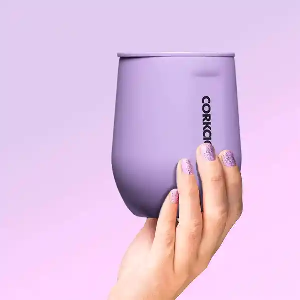 Corkcicle Vaso Stemless Neón Lilac