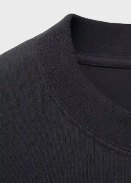 Camiseta Single Negro Talla XL Hombre Mango