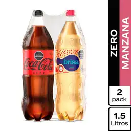 Coca-Cola Gaseosa Zero + Brisa Agua Con Gas Saborizada