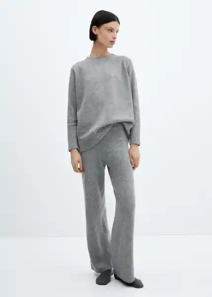 Sudadera Pijama Camila Mujer Gris Talla L Mango