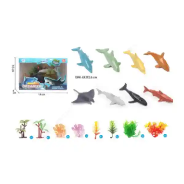 Juguete Animales Del Océano Serie Surtidos Miniso
