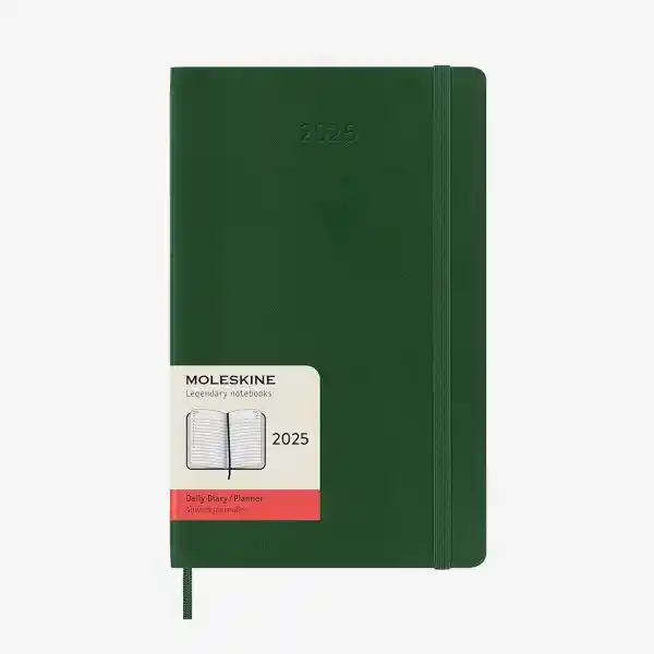 Moleskine Agenda 2025 Grande Diaria Verde hc