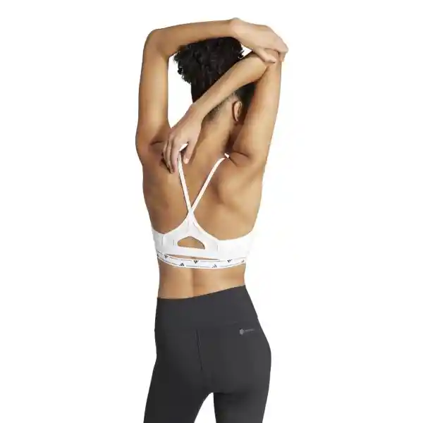 Adidas Top Aerct Ls Bra Mujer Blanco Talla SAB IU1745