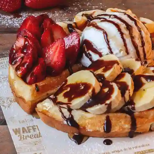 Waffle Nutella y Banano