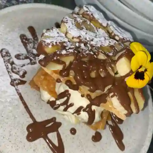 Milhoja Nutella y Banano