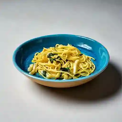 Calamarata con Espinacas