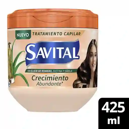 Tratamiento Savital Elixir de Romero Biotina y Sávila 425 mL