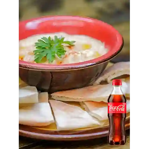 Hummus de Garbanzo + Coca Cola Original 400ml