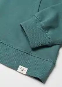 Buzo Sudadera York Verde Talla 19 Teen Niños Mango