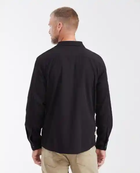 Camisa Utility Long Negro Sombrío Ultraoscuro Talla S Chevignon