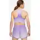 Nike Camiseta y Short Swsh Prnt Crop Para Mujer Morado Talla XS