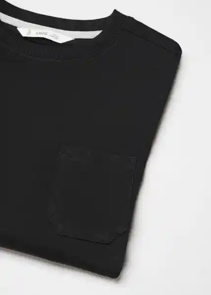 Camiseta Basic5 Niños Negro Talla 12 Mango