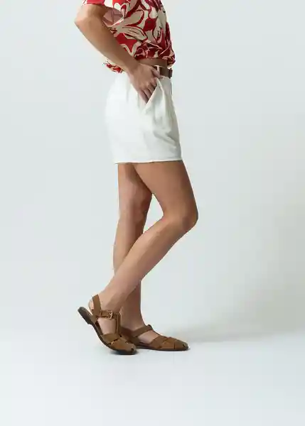 Short Tuti Mujer Crudo Puro Claro Talla 4 452G310 Naf Naf