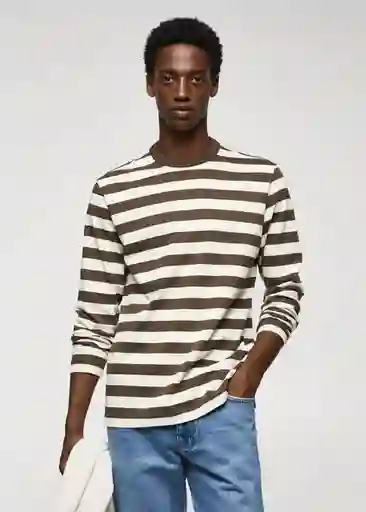 Camiseta Marinier Khaki Talla XL Hombre Mango