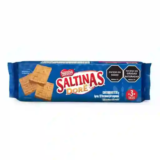 Galletas dulces SALTINAS DORÉ tipo cracker 3 tacos x 351g
