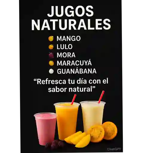 Jugos naturales en agua
